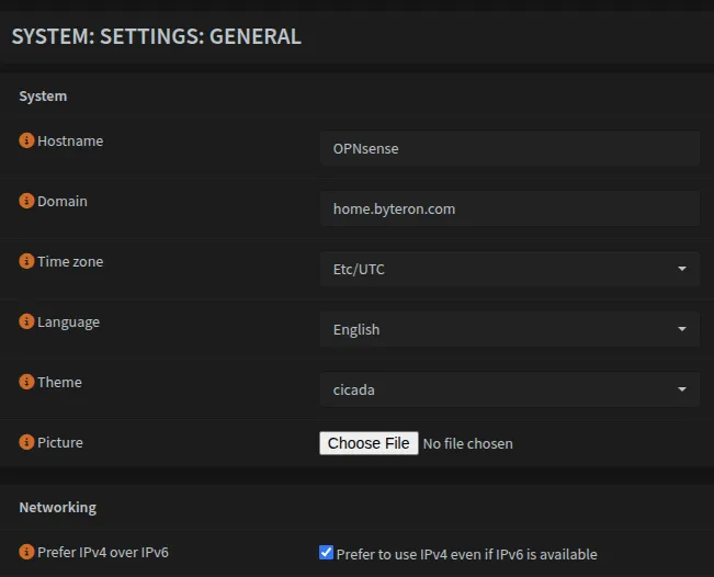 Screenshot showing prefer IPv4